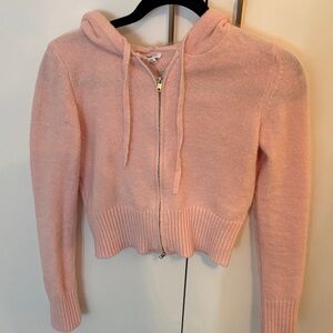 Garage Light Pink Zip-Up Hoodie